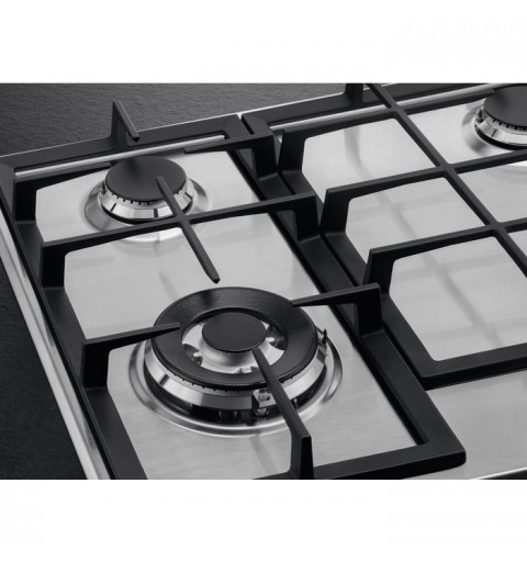 AEG 949 640 849 hob Silver Built-in 60 cm Gas 4 zone(s)