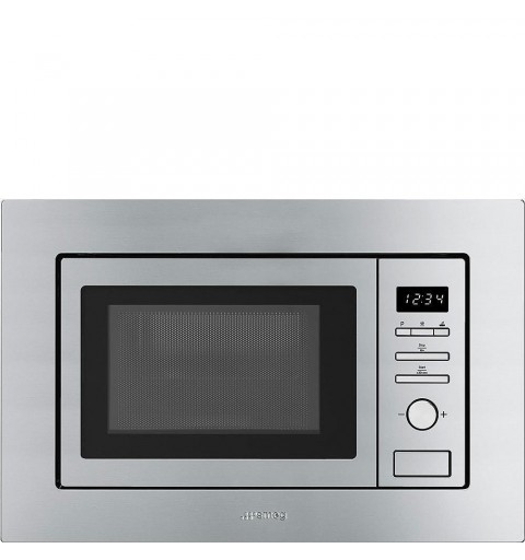 Smeg FMI020X forno a microonde Da incasso Microonde con grill 20 L 800 W Acciaio inossidabile