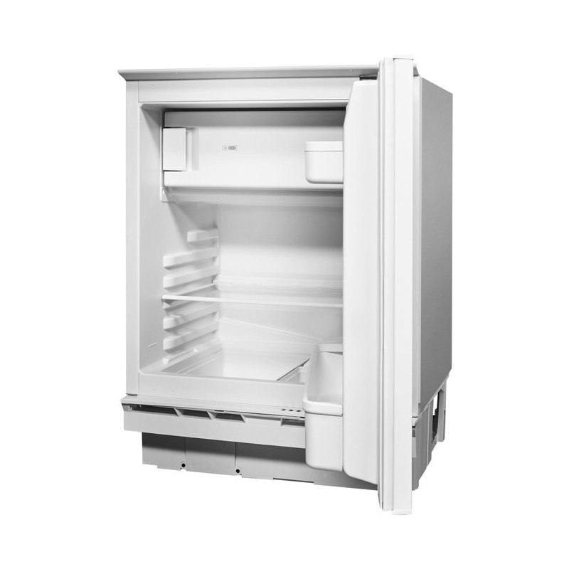 Indesit 859991603080 frigo combine Intégré (placement) 126 L F Acier inoxydable