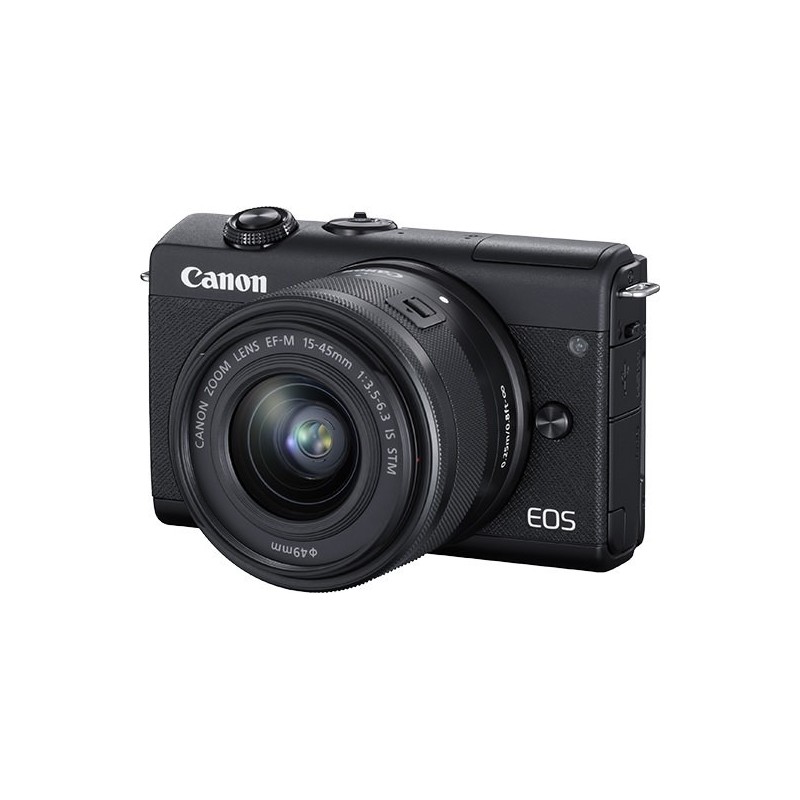 Canon EOS M200 BK M15-45 S+SB130+16GB EU MILC 24,1 MP CMOS 6000 x 4000 pixels Noir