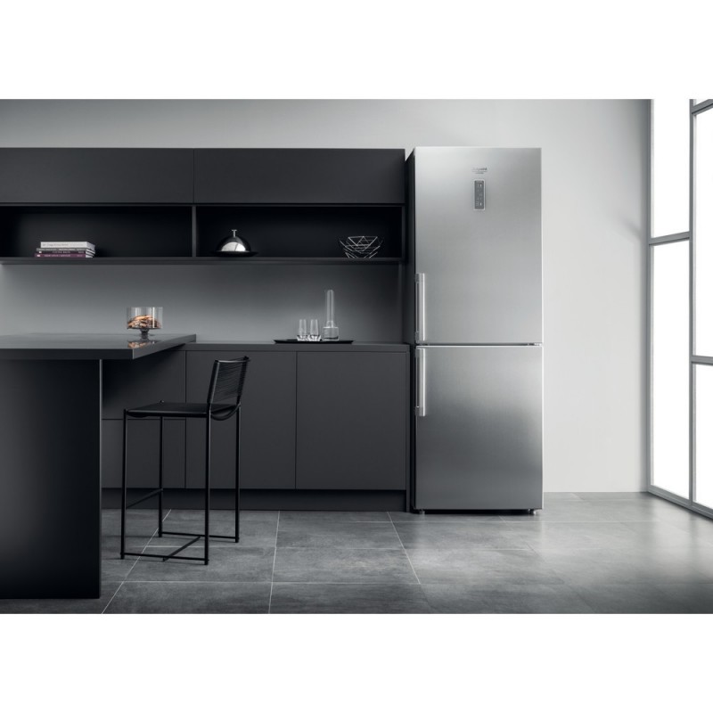 Hotpoint HA70BE 72 X frigorifero con congelatore Libera installazione 444 L E Acciaio inossidabile