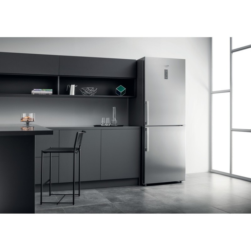 Hotpoint HA70BE 72 X frigorifero con congelatore Libera installazione 444 L E Acciaio inossidabile