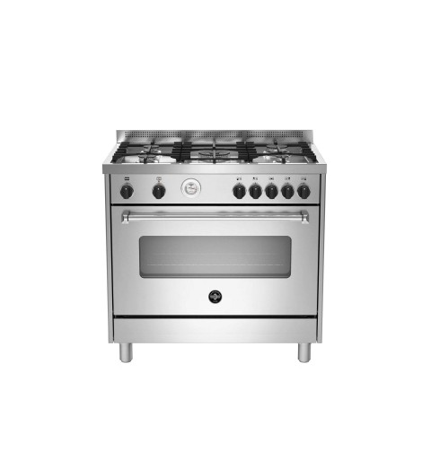 Bertazzoni La Germania Americana SVH0JEA1X4D03 cocina Cocina independiente Encimera de gas Acero inoxidable A