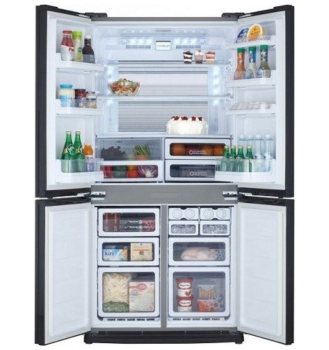 Sharp SJ-EX820F2SL side-by-side refrigerator Freestanding 605 L F Silver
