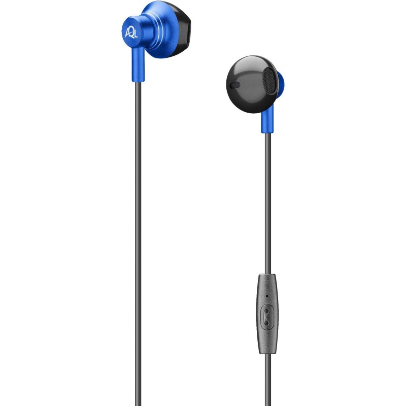 Cellularline Steel Auriculares Alámbrico Dentro de oído Negro, Azul