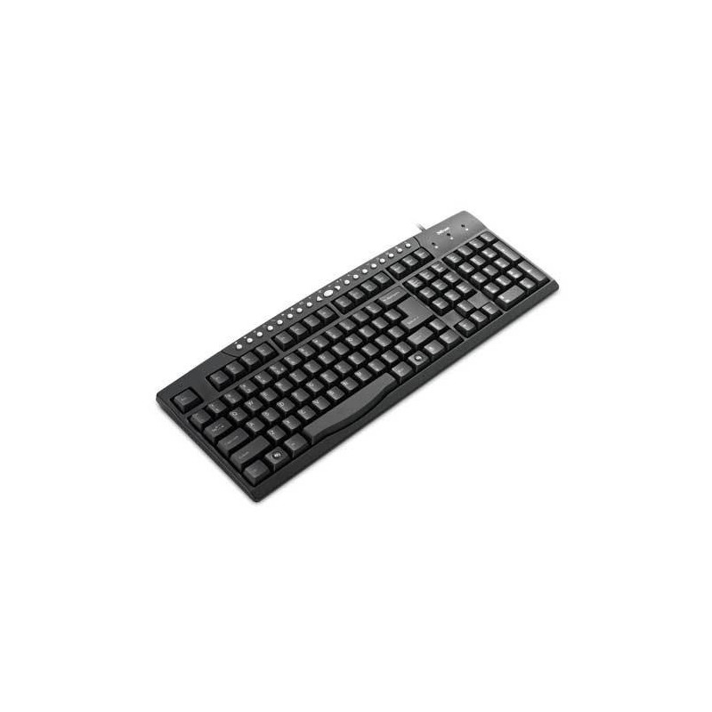 Trust Multimedia Keyboard tastiera USB + PS 2 QWERTY Nero