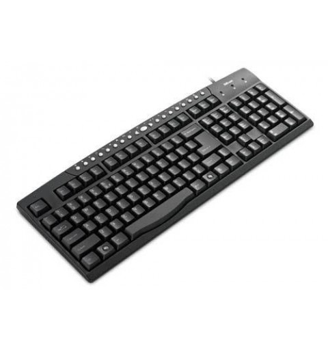 Trust Multimedia Keyboard clavier USB + PS 2 QWERTY Noir