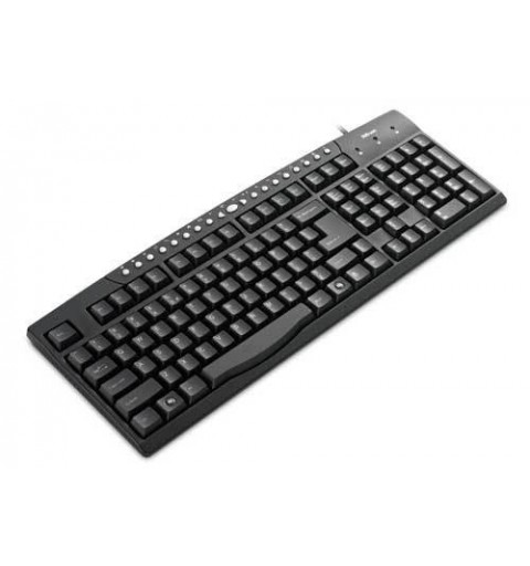 Trust Multimedia keyboard USB + PS 2 QWERTY Black