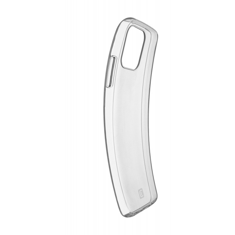 Cellularline Fine - iPhone 13 mini Cover in gomma morbida ultra sottile e trasparente Trasparente