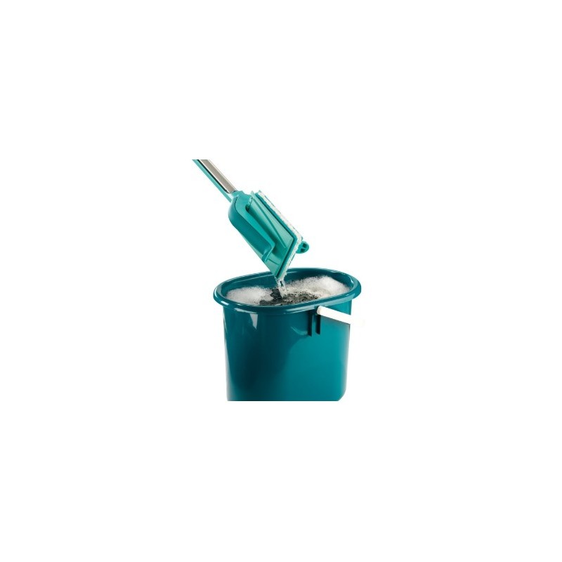 Leifheit 57023 mop Fiber Aluminium, Turquoise