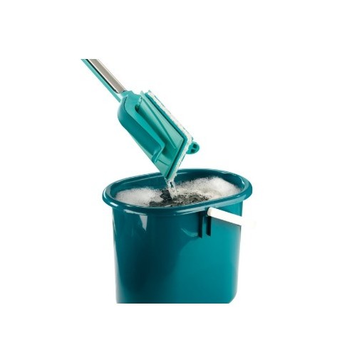 Leifheit 57023 balai à franges et balai-éponge Fibre Aluminium, Turquoise