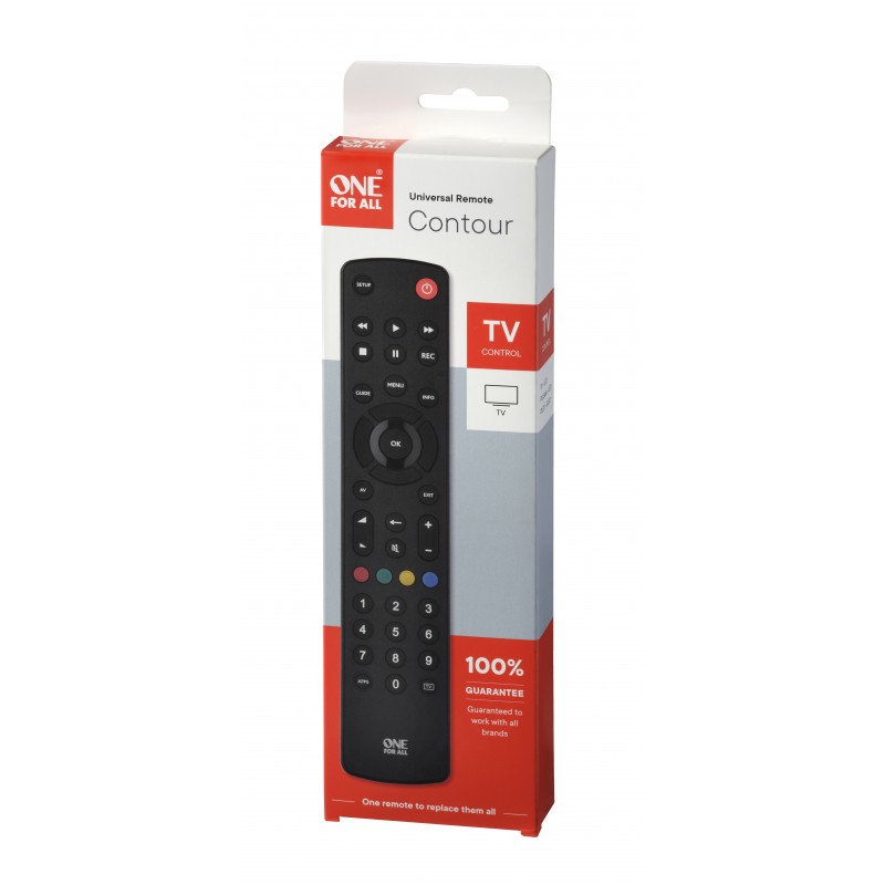 One For All Basic URC 1210 télécommande IR Wireless TV Appuyez sur les boutons