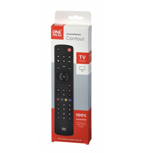 One For All Basic URC 1210 télécommande IR Wireless TV Appuyez sur les boutons