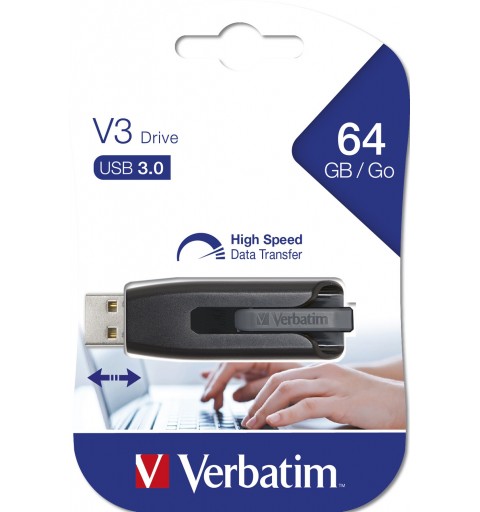 Verbatim V3 - Unidad USB 3.0 64 GB - Negro