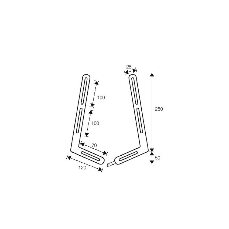 Ciatti SOUND supporto da parete per casse acustiche Staffa per TV Nero