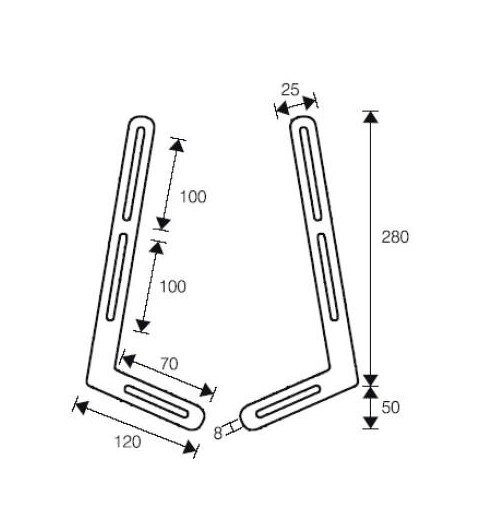 Ciatti SOUND supporto da parete per casse acustiche Staffa per TV Nero