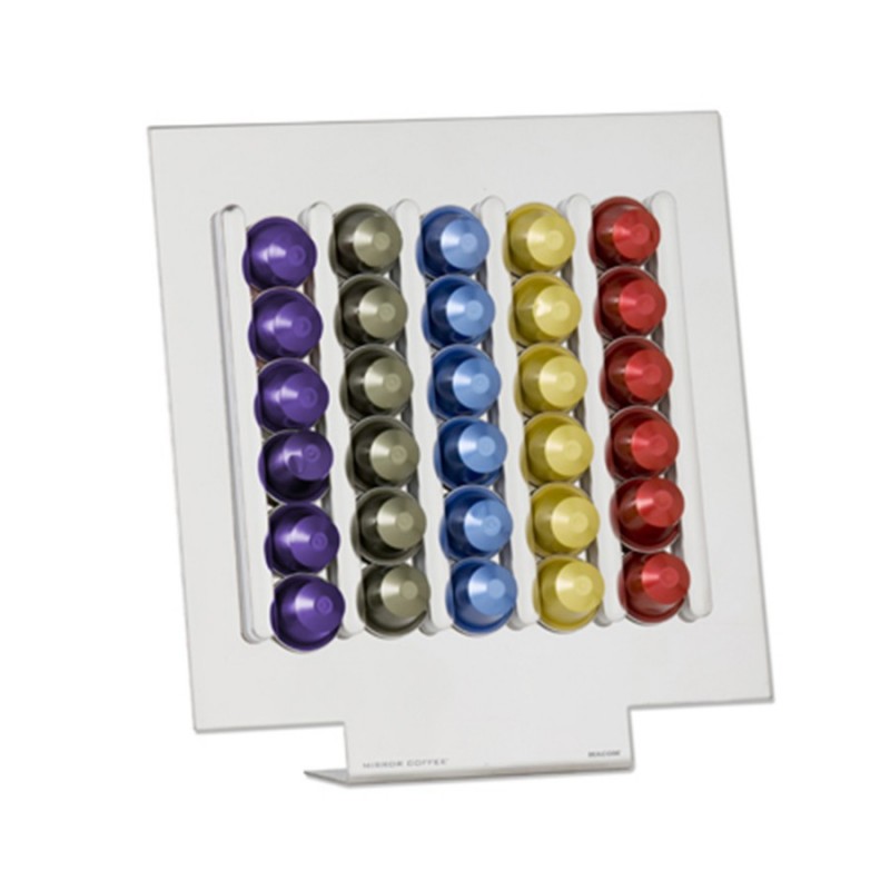 Macom 833 support de capsule de café 30 capsules Verre Miroir