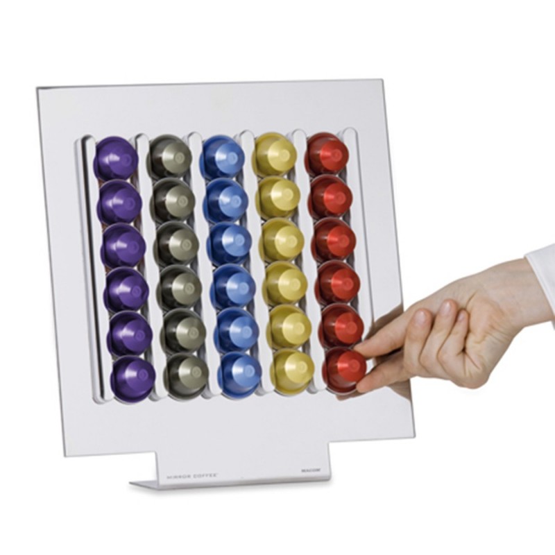 Macom 833 support de capsule de café 30 capsules Verre Miroir