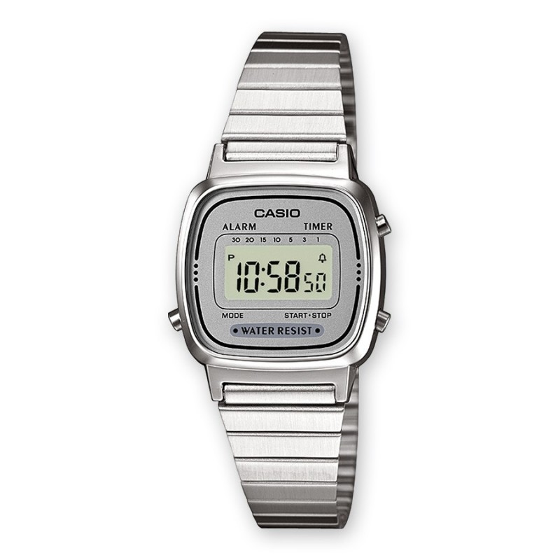 Casio LA670WEA-7EF orologio Orologio da polso Femmina Elettronico Argento