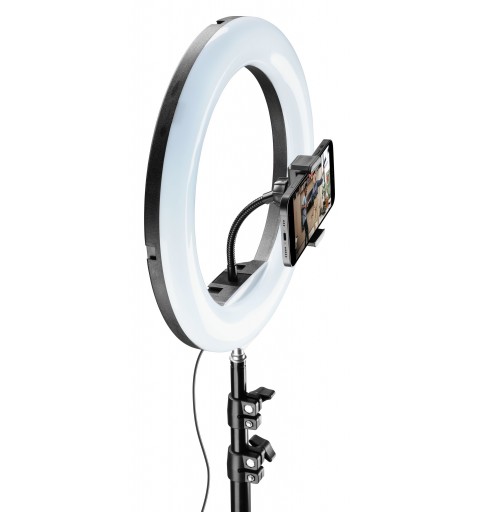 Cellularline Selfie Ring Pro palo para autofotos Smartphone Negro