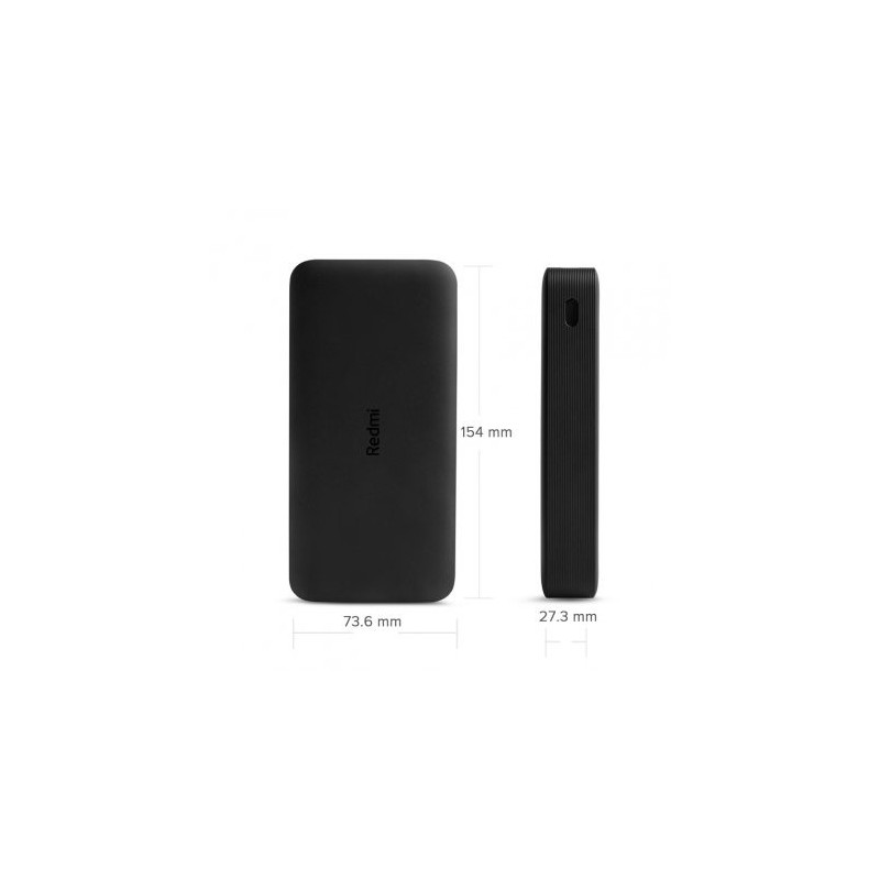 Xiaomi Redmi banque d'alimentation électrique 20000 mAh Noir