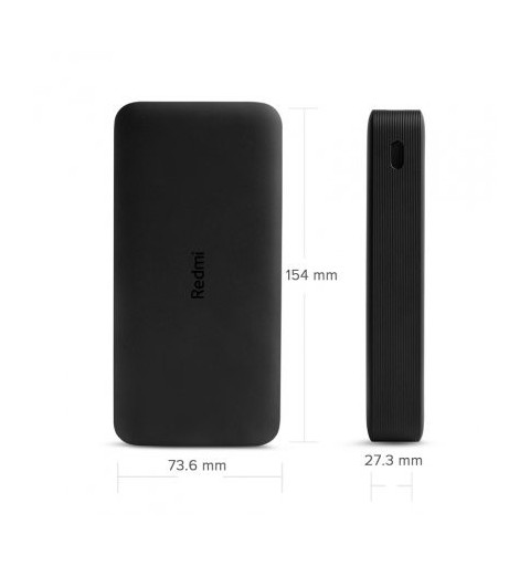 Xiaomi Redmi banque d'alimentation électrique 20000 mAh Noir