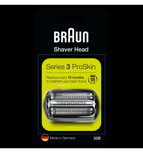 Braun Series 3 32B Testina Di Ricambio Per Rasoio Elettrico Uomo – Nero