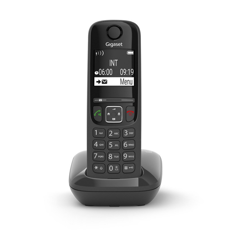 Gigaset AS690 Téléphone analog dect Identification de l'appelant Noir