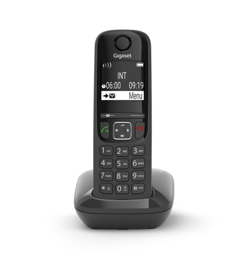 Gigaset AS690 Teléfono DECT analógico Identificador de llamadas Negro