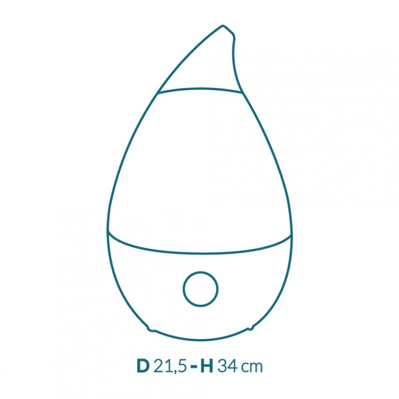 Arya HD Neptune Plus-S humidifier 3.5 L Blue, White