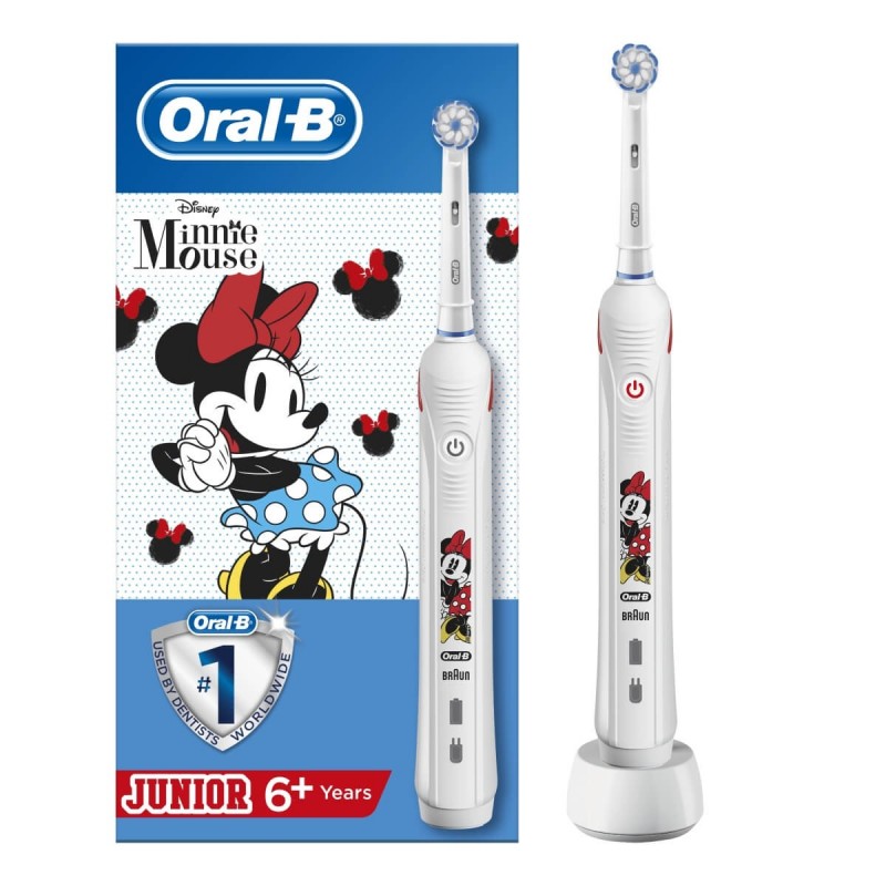 Oral-B PRO Pro2 Junior Minnie Kinder Rotierende-vibrierende Zahnbürste Weiß
