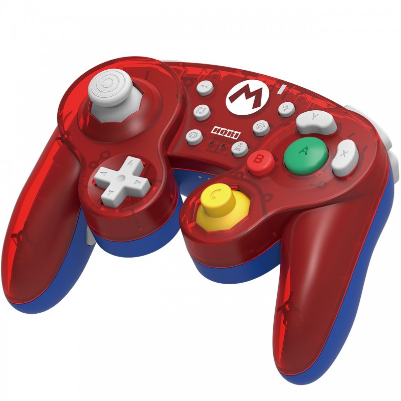 Hori Wireless Battle Pad (Mario) for Nintendo Switch Rot Bluetooth Gamepad Analog Digital