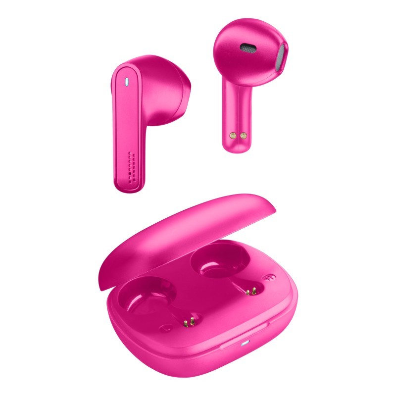AQL Outlaw Casque True Wireless Stereo (TWS) Ecouteurs Appels Musique Bluetooth Rose