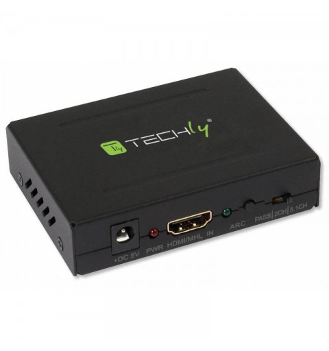 Techly IDATA HDMI-EA convertidor de audio Negro
