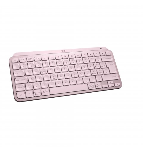 Logitech MX Keys Mini Minimalist Wireless Illuminated Keyboard Tastatur RF Wireless + Bluetooth QWERTY Italienisch Pink