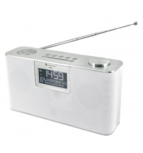 Soundmaster DAB700WE Personnel Analogique et numérique Argent, Blanc