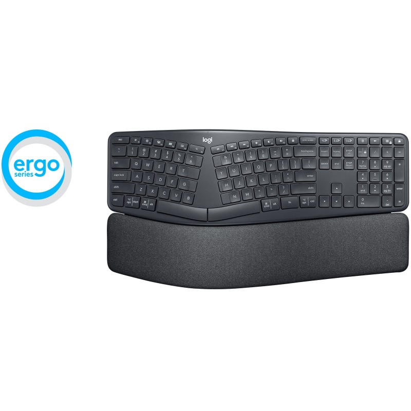 Logitech ERGO K860 tastiera RF senza fili + Bluetooth Italiano Grafite