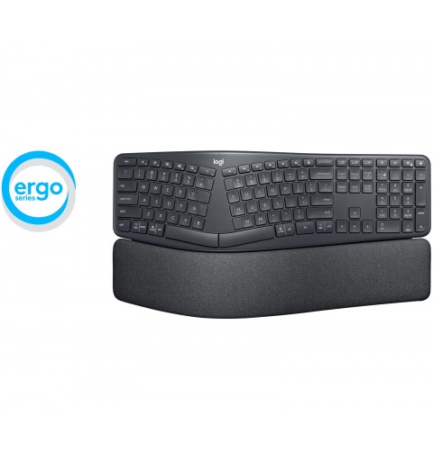 Logitech ERGO K860 tastiera RF senza fili + Bluetooth Italiano Grafite