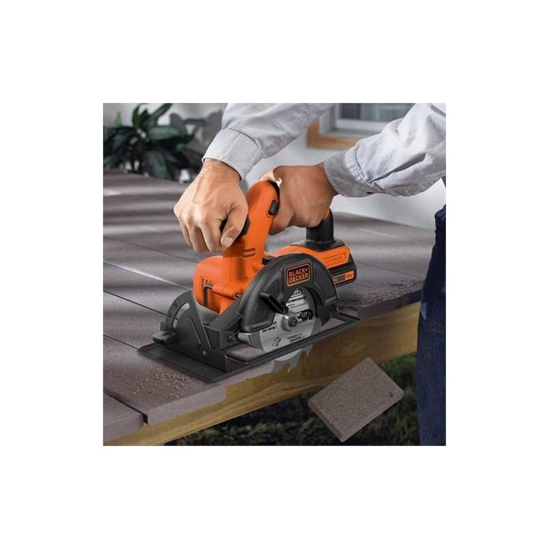 Black & Decker BDCCS18 14 cm Negro, Rojo 3700 RPM