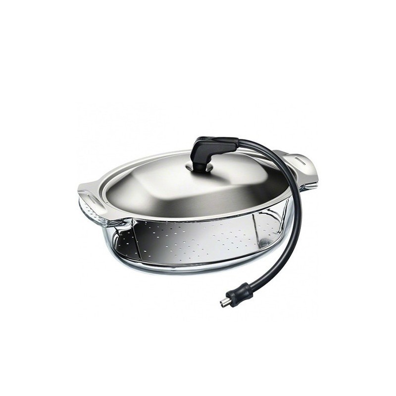Electrolux S.STEAMKIT oven part accessory Black, Stainless steel, Transparent Glass, Stainless steel Steaming set Electrolux S.STEAMKIT oven part accessory Black, Stainless steel, Transparent Glass, Stainless steel Steaming set