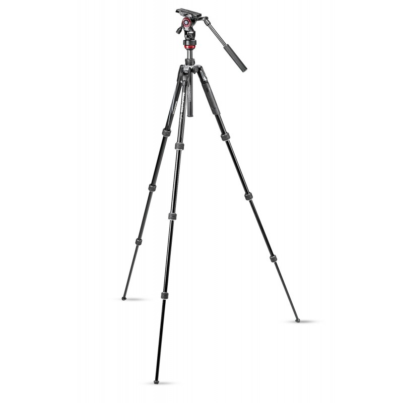 Manfrotto MVKBFRT-LIVE treppiede Fotocamere digitali film 3 gamba gambe Nero, Rosso, Argento