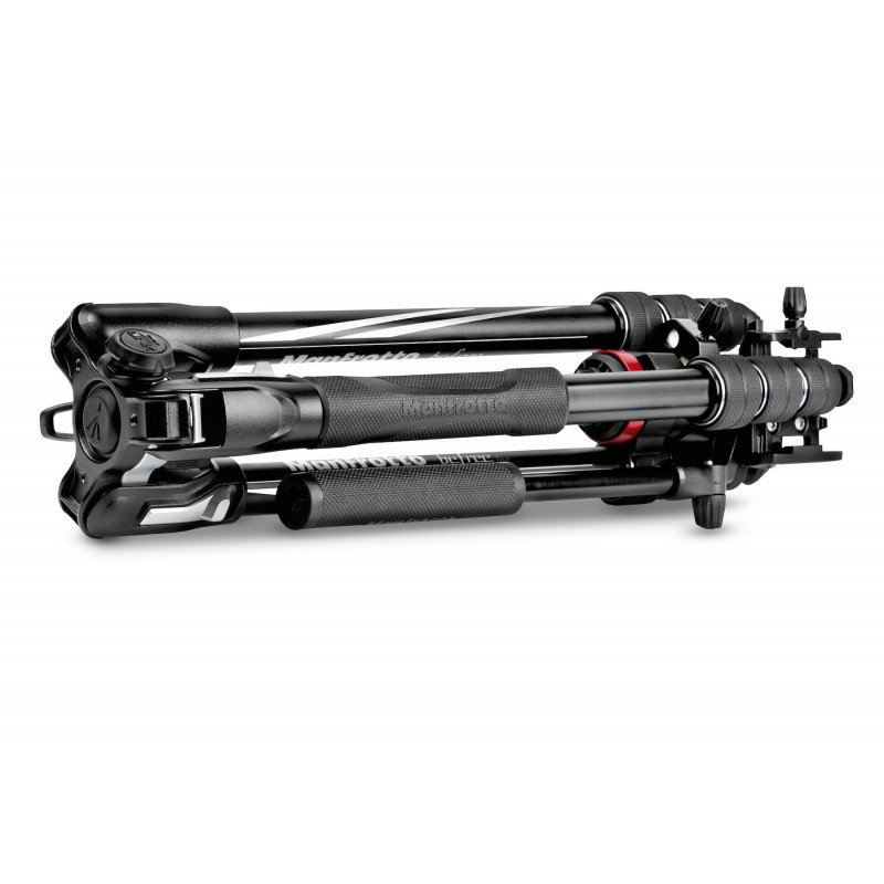 Manfrotto MVKBFRT-LIVE treppiede Fotocamere digitali film 3 gamba gambe Nero, Rosso, Argento