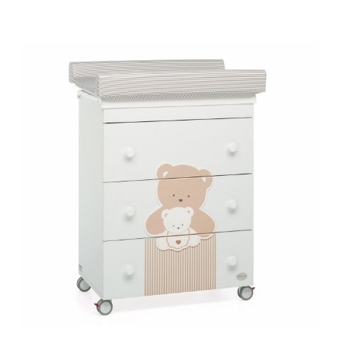 Foppapedretti Sweetfamily mesa cambiadora Madera Blanco