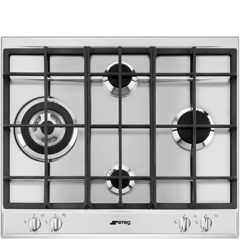 Smeg P261XGH hobs Acero inoxidable Integrado Encimera de gas 4 zona(s)