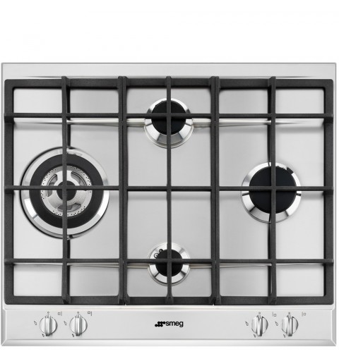 Smeg P261XGH hob Stainless steel Built-in Gas 4 zone(s)
