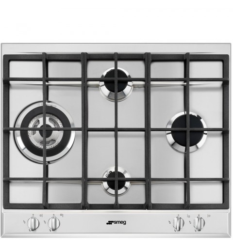 Smeg P261XGH hobs Acero inoxidable Integrado Encimera de gas 4 zona(s)