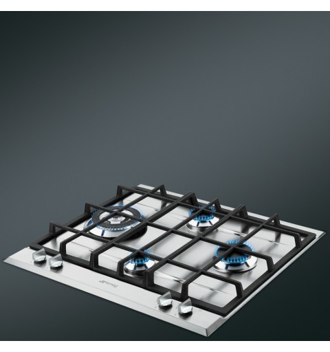 Smeg P261XGH hob Stainless steel Built-in Gas 4 zone(s)