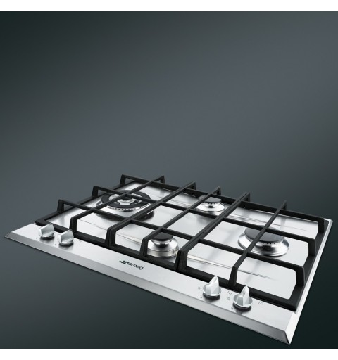 Smeg P261XGH hobs Acero inoxidable Integrado Encimera de gas 4 zona(s)