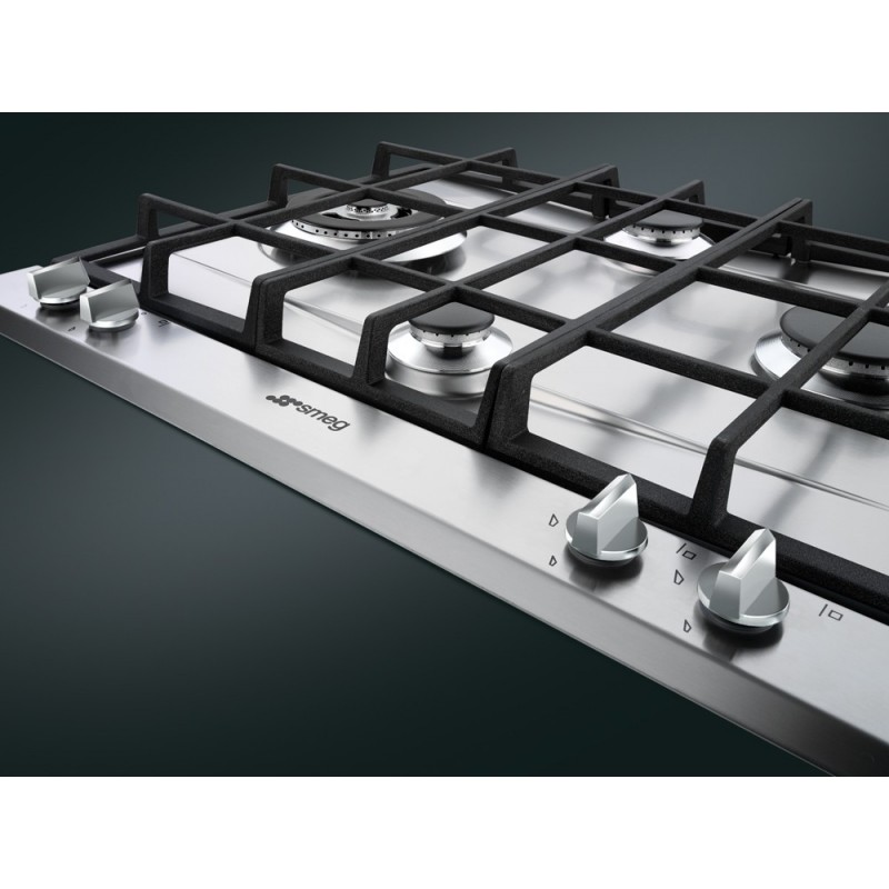 Smeg P261XGH hob Stainless steel Built-in Gas 4 zone(s)