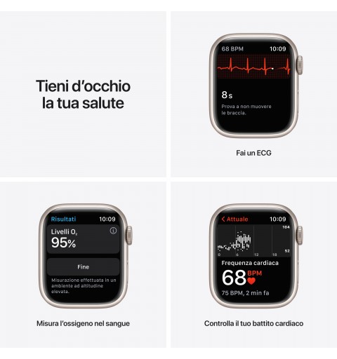 Apple Watch Nike Series 7 41 mm OLED 4G Beige GPS (satellite)
